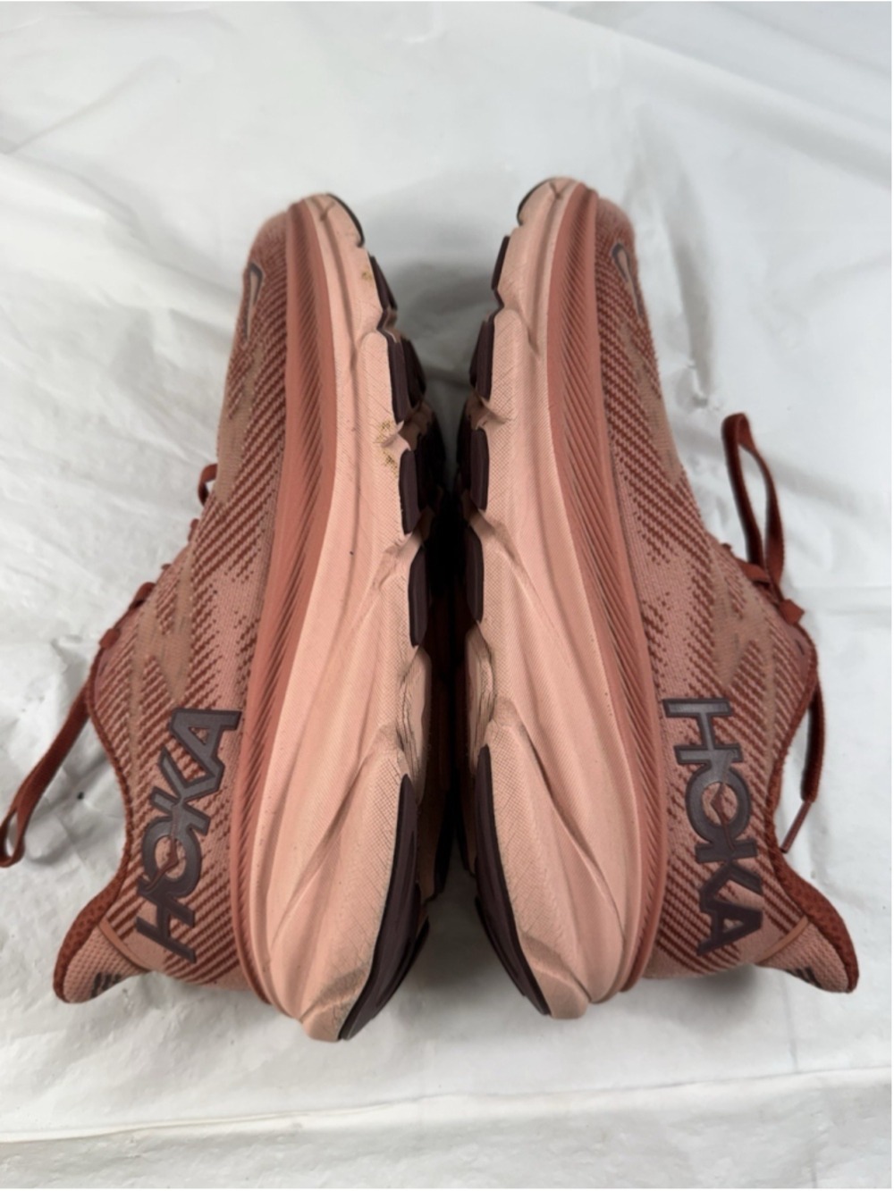 HOKA One One Clifton 9 Women’s Size 9B US Brick Red Running Shoes 1127896 RERT - Picture 7 of 16